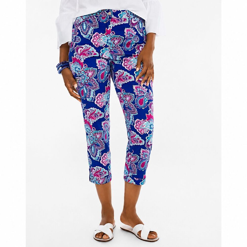 Chico's Utility Lux Twill Comfort Waist Crop Pants Size 1.5 (10)
